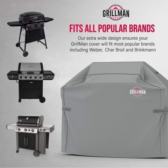 Grillman Premium Gray Grill Cover. See all photos - Picture 3 of 10